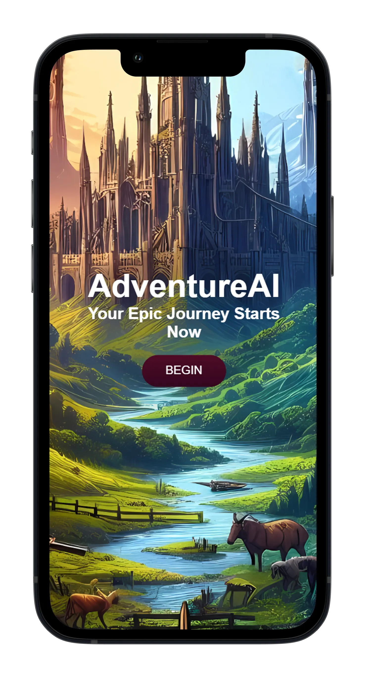 AdventureAI on mobile device